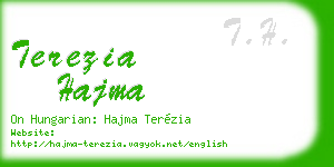 terezia hajma business card
